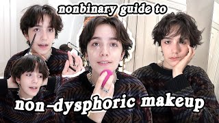 androgynous makeup for beginners nondysphoric ❄️✨ [upl. by Ahasuerus]