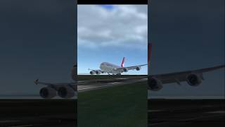 Recreating Qantas flight 32 aviation pilot rfs realflightsimulator landing plane avgeek air [upl. by Apfelstadt]