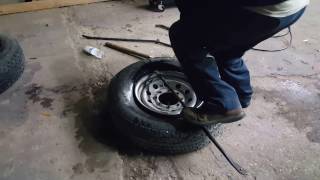 How to take off old tire and mount new tire Trailer Parts Unlimited [upl. by Felicia]