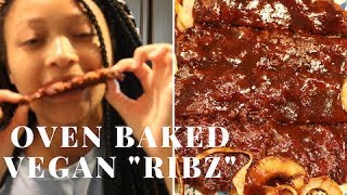 How to make Vegan Ribs  Oven baked [upl. by Capp]