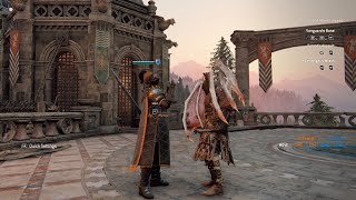 For Honor  Gameplay  Training Mode  Learning how to use the Warmonger [upl. by Ltihcox]