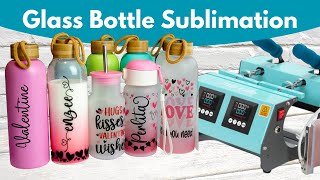 Glass Tumbler Sublimation for Beginners How to do Sublimation on Frosted Glass Bottles amp Tumblers [upl. by Garaway]