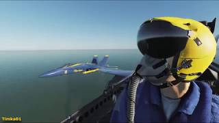 DCS FA18 Wingover maneuver Gulf map [upl. by Tichonn]