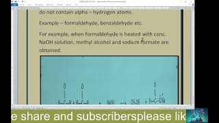 CLASS  12 IMPORTANT REACTION CANNIZZARO REACTION FROM TOPIC ALDEHYDES [upl. by Yrailih1]