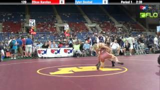 Cadet 120  Ethan Karsten Missouri vs Tyler Onstad Minnesota [upl. by Ecnerol]