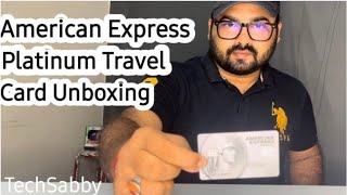 American Express Platinum Travel Card Unboxing  Referral Offer  Card designed by Manish Malhotra [upl. by Eilesor]