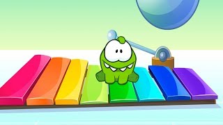 Om Nom plays xylophone and learns colors  Learn English with Om Nom  Educational Cartoon [upl. by Beryle]