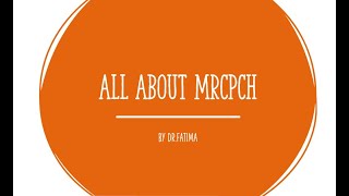 All about MRCPCH MRCPCH FOP TAS [upl. by Wallinga312]