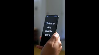 How to Make any Kindle Book an Audiobook Shorts [upl. by Eiluj]