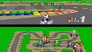 TAS SNES Super Mario Kart by cstrakm in 212702 [upl. by Atirma]