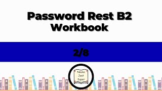 2 zadstr 8  Password Reset B2  Workbook  odpowiedzi [upl. by Armilda]