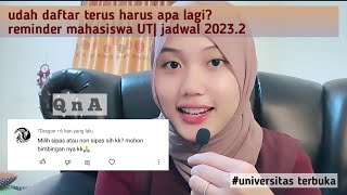 JANGAN SAMPAI LUPA  langkahlangkah setelah daftar universitas terbuka  sipas lebih baik [upl. by Adnirb]