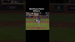 MLB Players Painful Strikeout sports baseball mlb playoffs foryou [upl. by Olotrab]