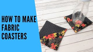 How to Make a Fabric Coasters [upl. by Mlohsihc]