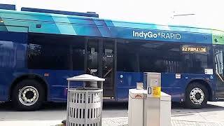 IndyGo Purple line first day in operation [upl. by Lamp]