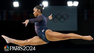 Jordan Chiles gets in the zone ahead of 2024 Paris Olympics at podium training  NBC Sports [upl. by Nniuq]