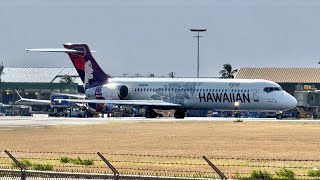 Planespotting  Kahului Airport OGG  Maui Hawaii  TakeoffsLandings  9 [upl. by Einoj906]