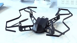 Cebit 2018 Kudrone  Mini Drone with 4K camera  Bestkit Booth [upl. by Byrle]