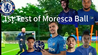 Enzo Morescas Chelsea training 🔵⚪  Injury free fit squad🔋💪 New faces spotted ✅ [upl. by Dorelia507]