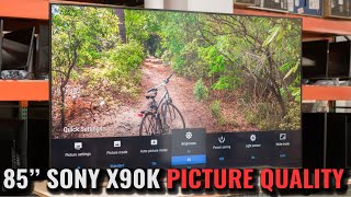 Sony Bravia X90K 85 inch Review  Sony Full Array Led TV 2022  Sony X90K Picture Quality [upl. by Nomolos]