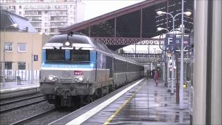 Sur la ligne 4 SNCF ParisTroyesMulhouseBale en Gare de Troyes 6 et 10072012 [upl. by Barcellona]