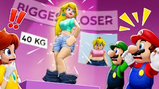 Peachs Makeover Peach Wants to Look Beautiful to Capture Marios Heart – Super Mario Animation [upl. by Sirromad]