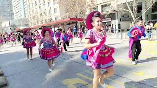 quotXX ENTRADA FOLKLÓRICA BOLIVIANA EN SANTIAGO DE CHILE EN HONOR A LA VIRGEN DE COPACABANA [upl. by Drehcir526]