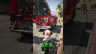 Nunca Sigas a Bomberos en GTA 5 [upl. by Anilejna]