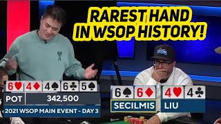 Quads vs Quads in WSOP Main Event [upl. by Rosena]