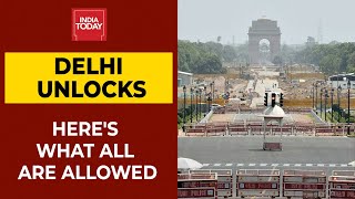 Delhi  Unlock In National Capital In Phased Manner Constructions Factories Allowed To Function [upl. by Sholem]