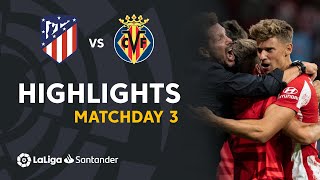 Resumen de Atlético de Madrid vs Villarreal CF 22 [upl. by Ardnuek]