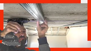 🔥Cómo Hacer TECHO de PLADUR ▶︎ Con Parte RECTA Y En CAÍDA ✅ Drywall [upl. by Archambault]