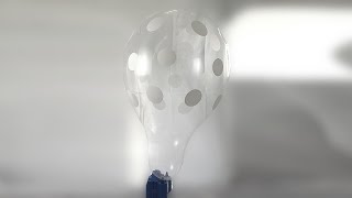 127 BTP  stuffer long neck balloon with polka dots blow to pop [upl. by Aldus]