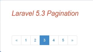 laravel 53 pagination with bootstrap [upl. by Aramoj]