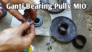 Cara Mengganti Bearing Pully Mio  Ganti Laher Pully [upl. by Ahsitra]