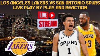 LIVE  Los Angeles Lakers Vs San Antonio Spurs Play By Play amp Reaction NBA [upl. by Nilknarf702]