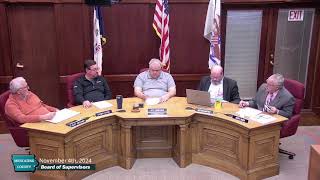 November 4th 2024 Muscatine County Board Meeting [upl. by Noreht]