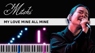 Mitski — My Love Mine All Mine  Piano Tutorial  Sheets [upl. by Bruckner]