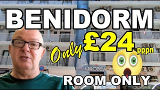 BENIDORM Pension La Orozca Hotel Spotless ROOM Only  SO CHEAP Old Town [upl. by Nela]