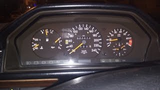 MERCEDES w124 E 200LERDE GÃ–STERGE PANELÄ°  Ä°KAZ UYARI Ä°ÅžARETLERÄ°NÄ°N ANLAMI VE Ä°ÅžLEVÄ° NEDÄ°R [upl. by Suoirtemed387]