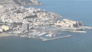 Takeoff from Melilla in an Air Nostrum ATR72 [upl. by Atinwahs]