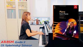 ABRSM Piano Grade 5 C2 D B Kabalevsky Scherzo No14 from 30 Childrens Pieces Op27 [upl. by Enirahtak939]