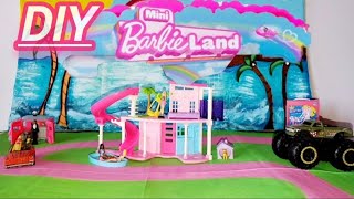 diy mini barbieland Set Up Plus Mini dreamhouse unboxing [upl. by Liane352]