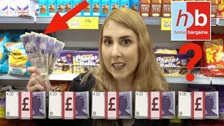 SPENDING £100 IN HOME BARGAINS CHALLENGE [upl. by Eanram]