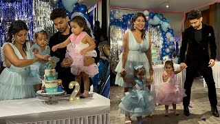 Gurmeet Choudhary With Debina Bonnerjee Birthday Celebration His Daughter Divisha In Andheri [upl. by Ardied]