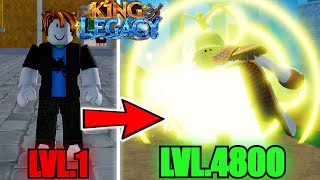 Noob to Max Level Using Awakened Buddha Fruit In King Legacy Roblox [upl. by Liarret720]