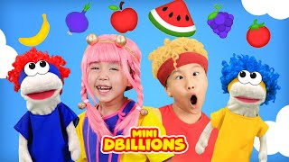 Yummy Fruits amp Vegetables with Mini DB amp Puppets  D Billions Kids Songs [upl. by Mingche229]