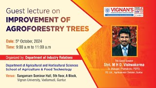 Guest lecture on Improvement of Agroforestry trees [upl. by Acinorahs]