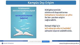 Kütüphane Kullanıcı Eğitimi  12 Ekim 2022 [upl. by Ahsienak339]