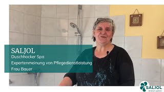 Duschhocker Spa  Expertenmeinung von Pflegedienstleitung Beate Bauer [upl. by Nywroc]